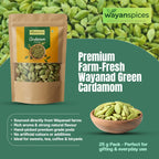 Wayanad Green Cardamom (Elaichi) Premium Quality – Fresh Kerala Spices, Strong Aroma, Natural wayan spices
