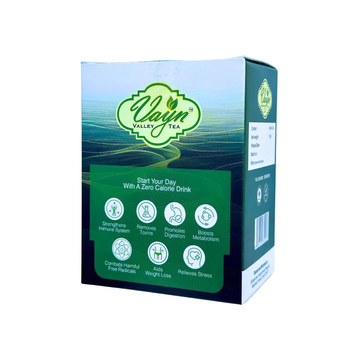 Green Tea 100g – Premium Wayanad Green Tea Leaves | Refreshing Natural Healthy Tea