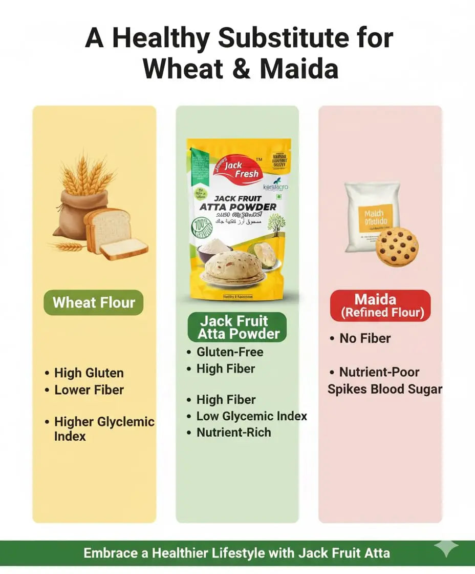 Jaimee's Jack Fresh Jackfruit Atta Powder 400g – 100% Natural Healthy & Nutritious Flour Jaimee's Jack Fresh