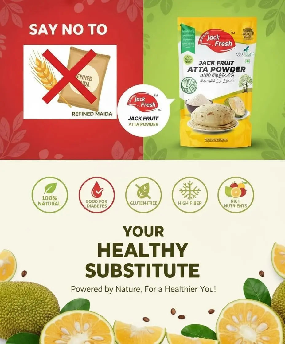 Jaimee's Jack Fresh Jackfruit Atta Powder 400g – 100% Natural Healthy & Nutritious Flour Jaimee's Jack Fresh
