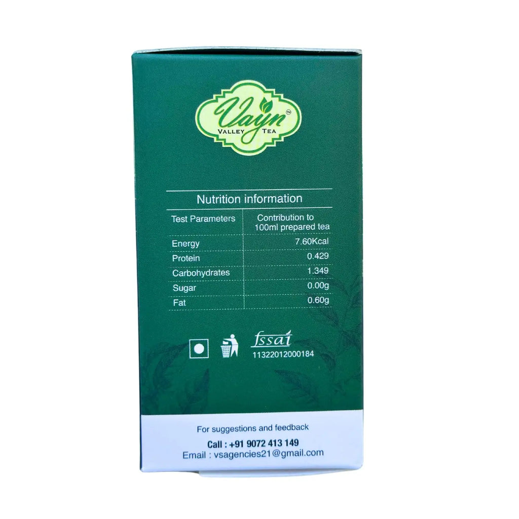 Green Tea 100g – Premium Wayanad Green Tea Leaves | Refreshing Natural Healthy Tea wayanSpices