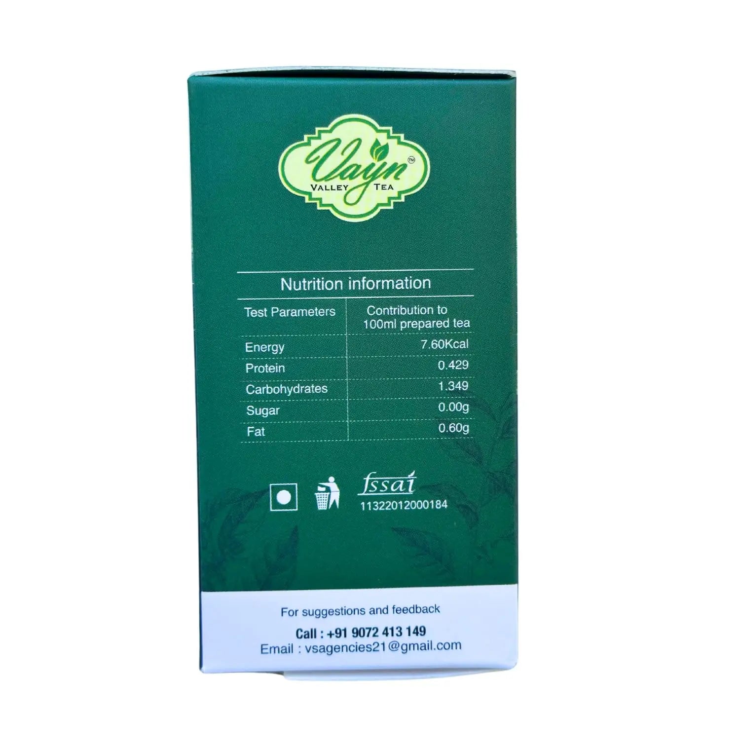Green Tea 100g – Premium Wayanad Green Tea Leaves | Refreshing Natural Healthy Tea