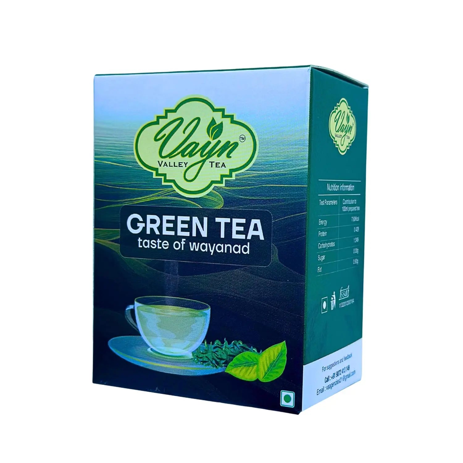 Green Tea 100g – Premium Wayanad Green Tea Leaves | Refreshing Natural Healthy Tea