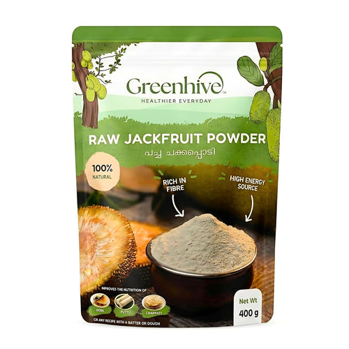 Greenhive Raw Jackfruit Bulb Powder – Natural Kerala Jackfruit Flour | Low GI Healthy Diet Food | No Preservatives