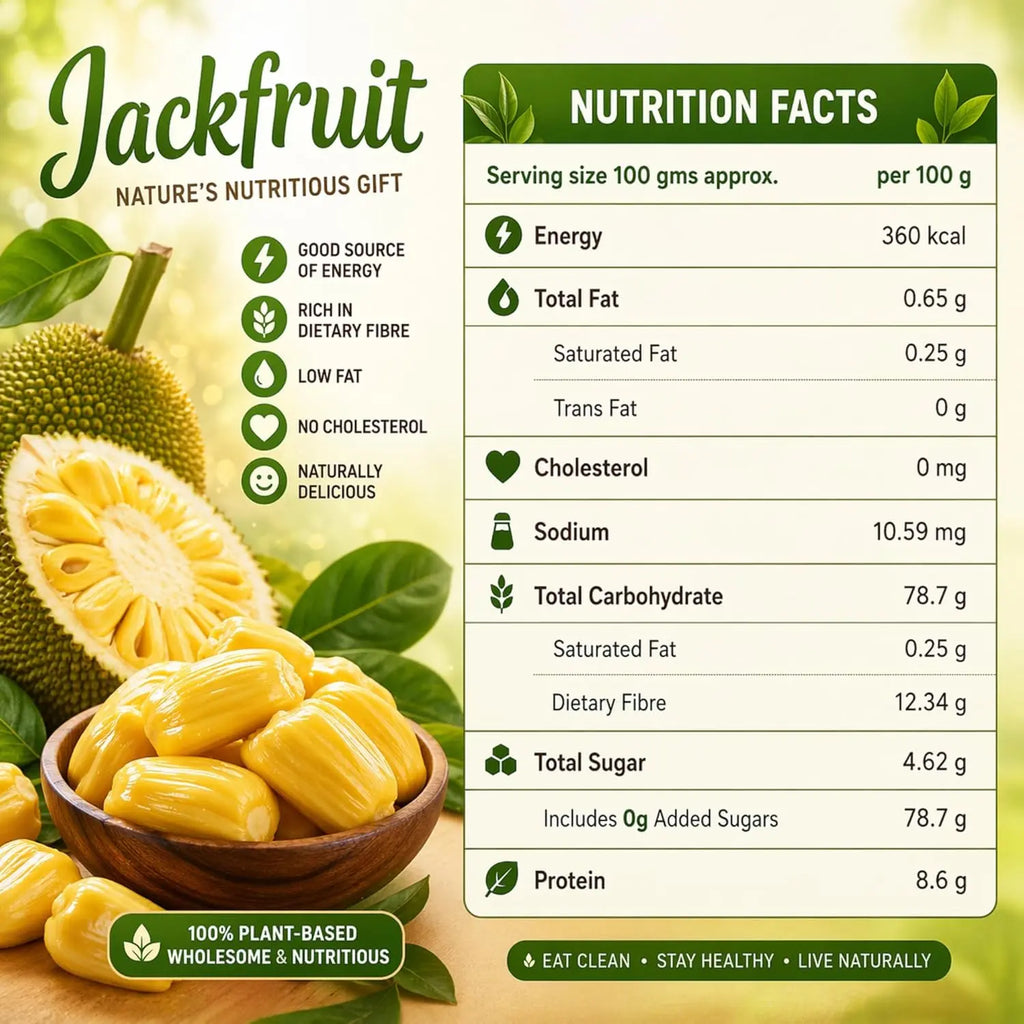 Greenhive Raw Jackfruit Bulb Powder – Natural Kerala Jackfruit Flour | Low GI Healthy Diet Food | No Preservatives Greenhives