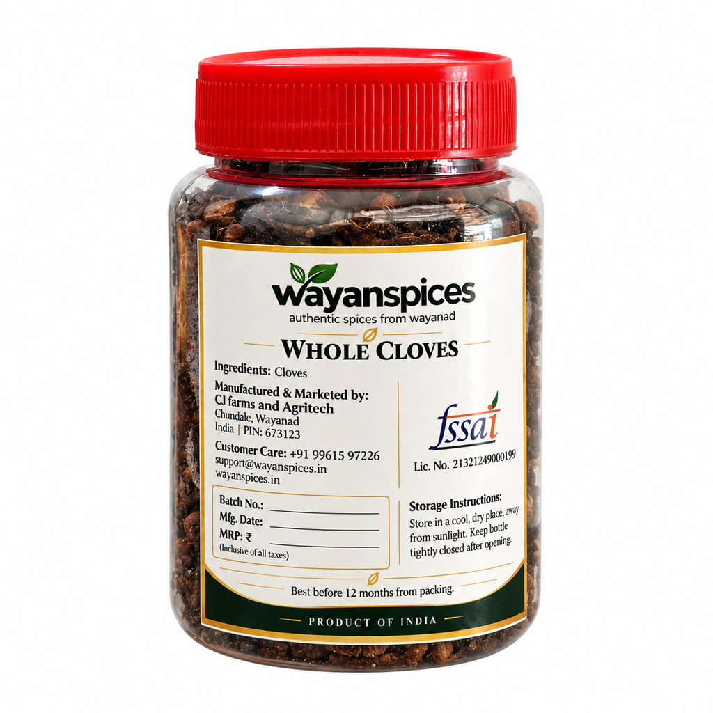 WAYANSPICES Premium Whole Cloves 100g | Aromatic Laung (Grambu) | Whole Clove Spice for Cooking, Biryani, Masala Chai & Indian Recipes  Copy Title