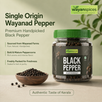 Wayanad Bold Whole Black Pepper 200g – Single Origin Kali Mirch, Fresh & Aromatic Natural Spice
