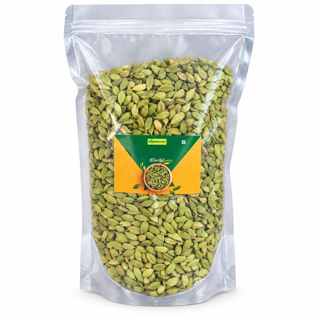 Wayanad Green Cardamom — Bold 7-8mm Elaichi Pods | No Artificial Colour