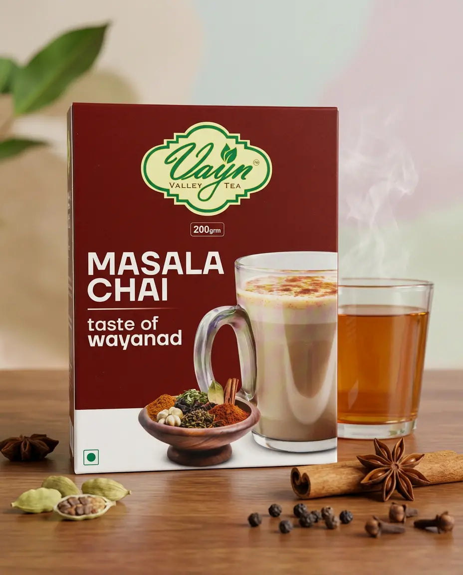 Wayanad Masala Chai Tea 200g – Authentic Spiced Tea, Natural Kerala Masala Tea