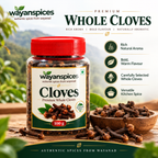 WAYANSPICES Premium Whole Cloves 100g | Aromatic Laung (Grambu) | Whole Clove Spice for Cooking, Biryani, Masala Chai & Indian Recipes  Copy Title