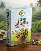 Wayanad Green Cardamom 8mm Bold (Elaichi) – Premium Whole Kerala Spice, Natural & Aromatic WayanSpices