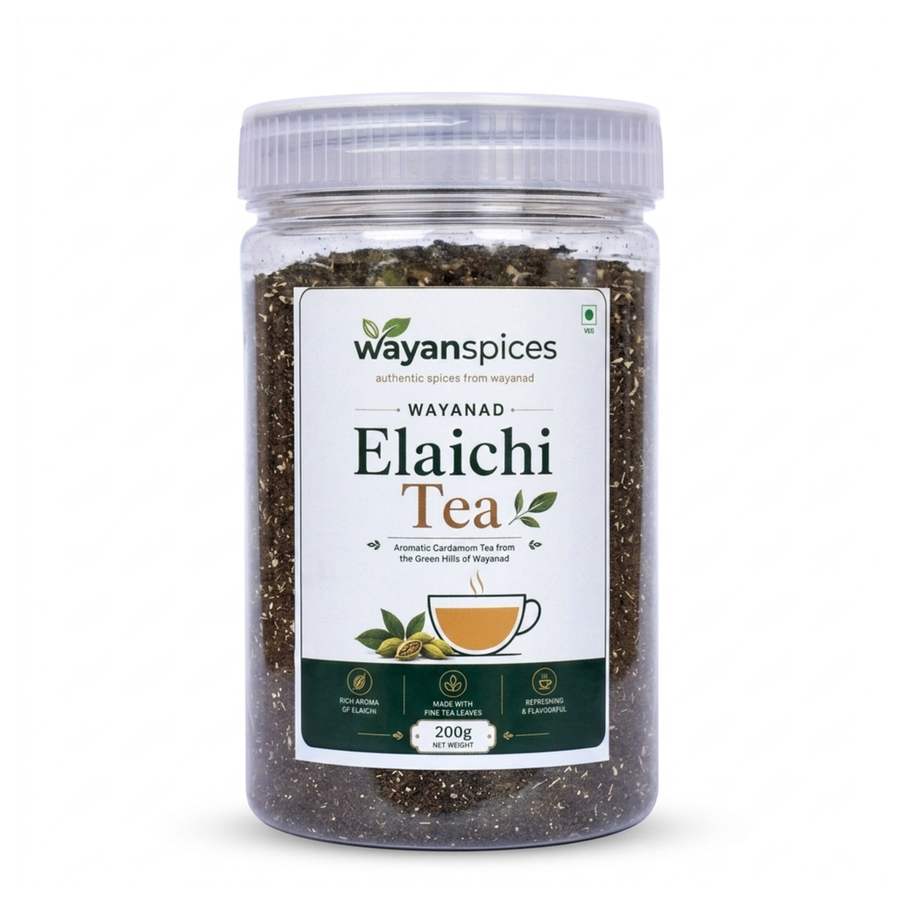 Wayanad Elaichi Tea 200g Aromatic Flavoured Tea with Natural Cardamom