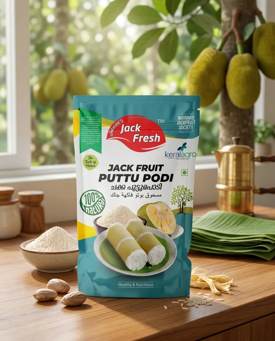 Jaimee's Jack Fresh Jackfruit Puttu Podi 400g – 100% Natural Healthy & Nutritious Puttu Mix Jaimee's Jack Fresh