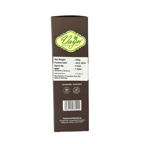 Wayanad Chocolate Flavoured Chai Tea 200g – Natural Chocolate Tea, Rich & Aromatic Kerala Chai
