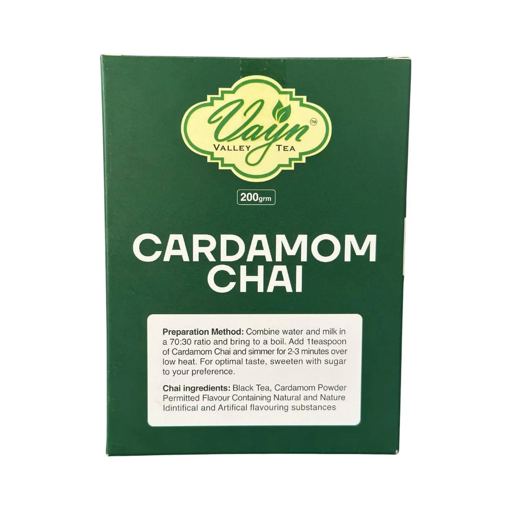 Wayanad Cardamom Flavoured Chai Tea 200g – Elaichi Tea, Natural Aromatic Kerala Chai Vayn
