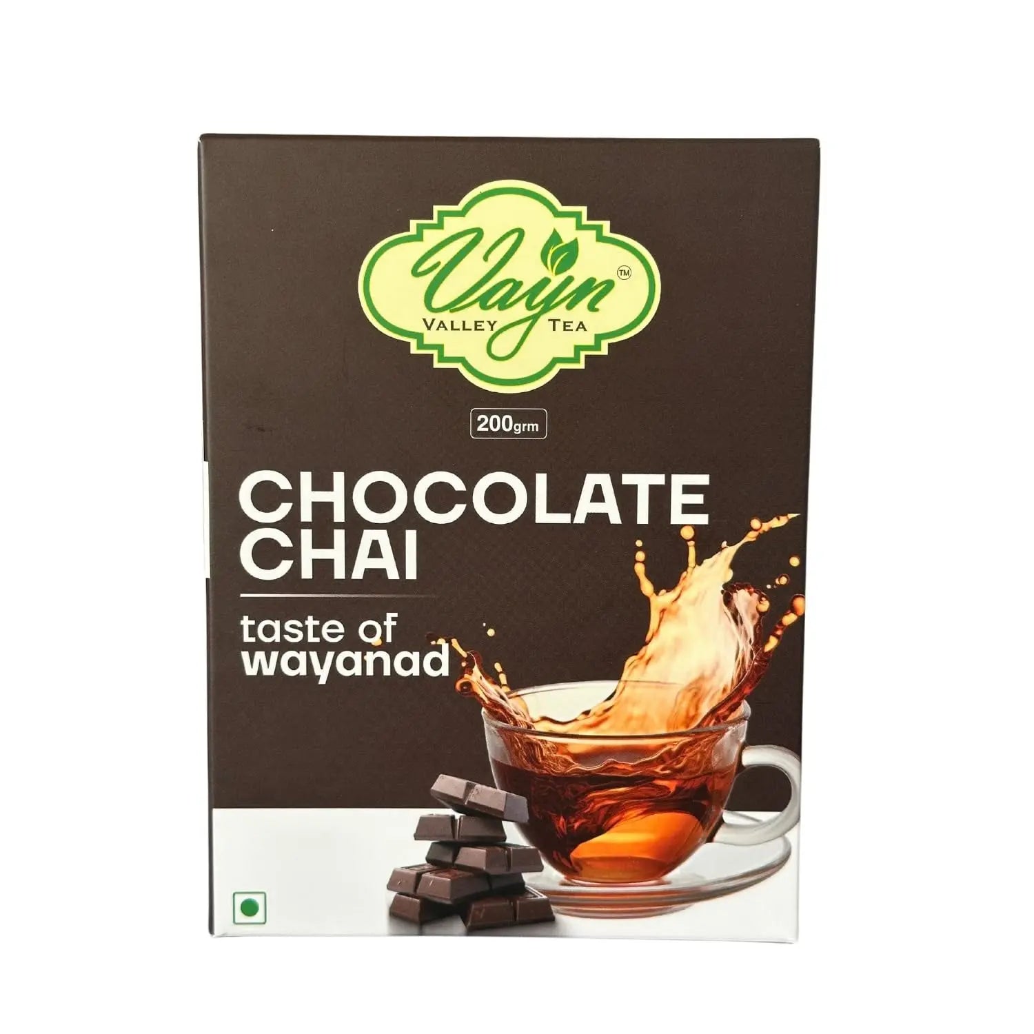Wayanad Chocolate Flavoured Chai Tea 200g – Natural Chocolate Tea, Rich & Aromatic Kerala Chai
