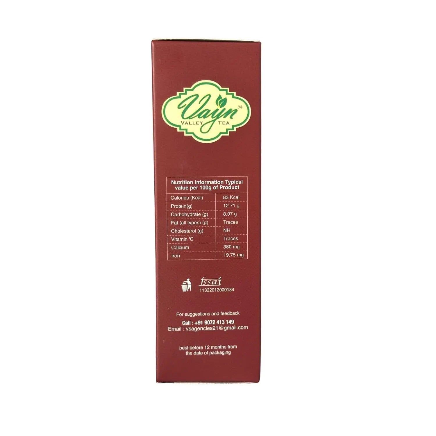 Wayanad Masala Chai Tea 200g – Authentic Spiced Tea, Natural Kerala Masala Tea