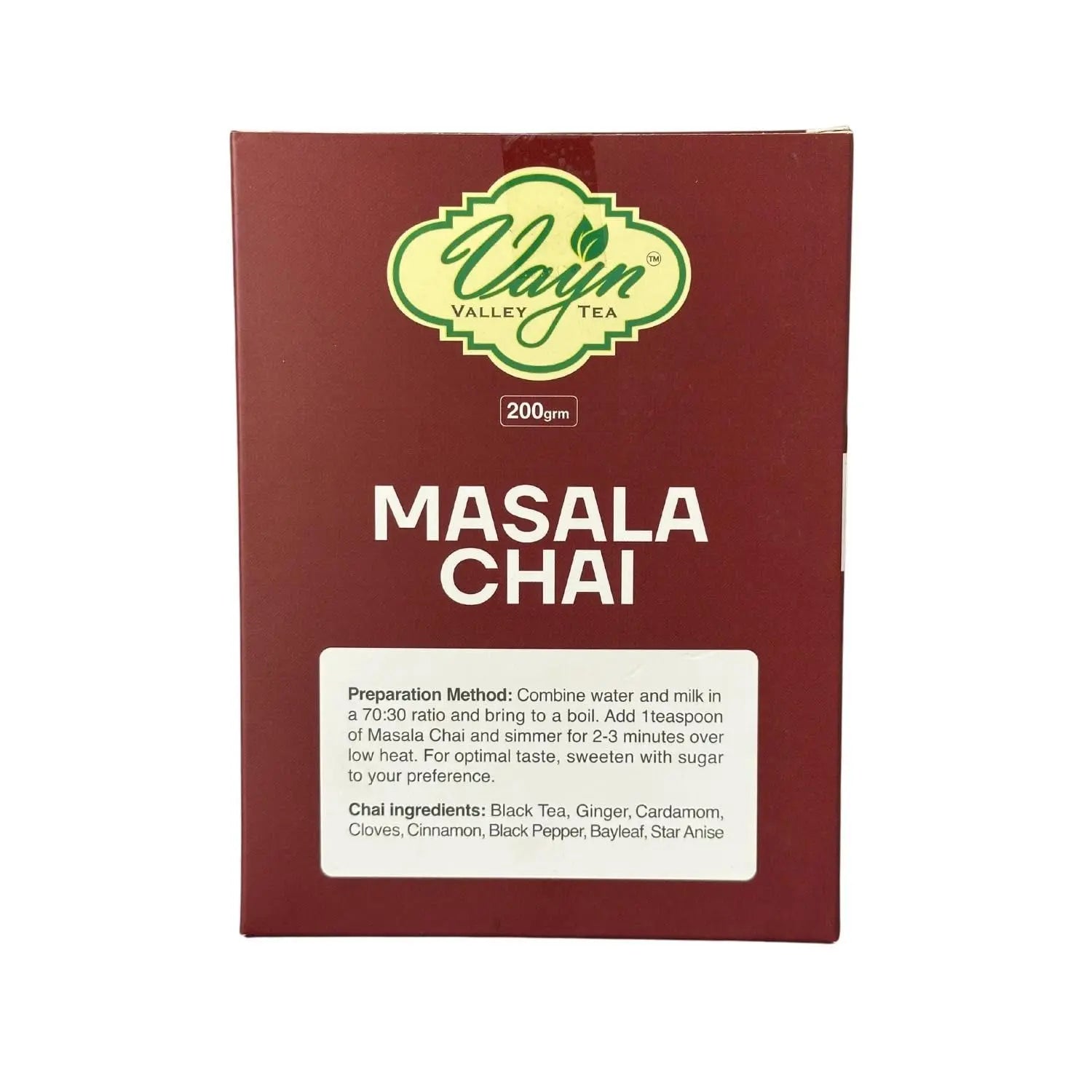 Wayanad Masala Chai Tea 200g – Authentic Spiced Tea, Natural Kerala Masala Tea