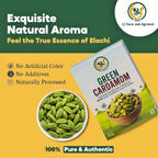 Wayanad Green Cardamom 8mm Bold (Elaichi) – Premium Whole Kerala Spice, Natural & Aromatic WayanSpices